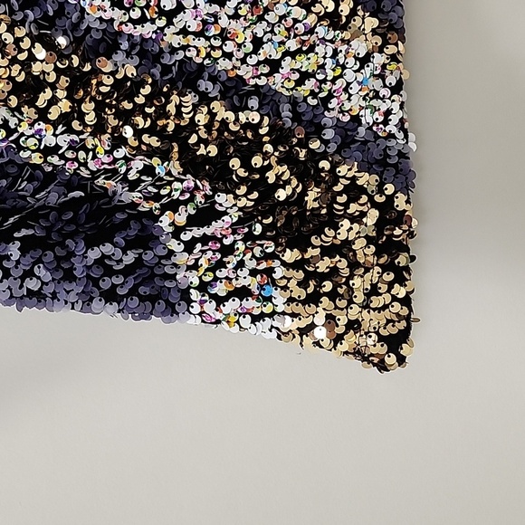 ANTHROPOLOGIE Sequin Top by Maeve/ Maribella Mock Neck design extra small - Picture 10 of 17